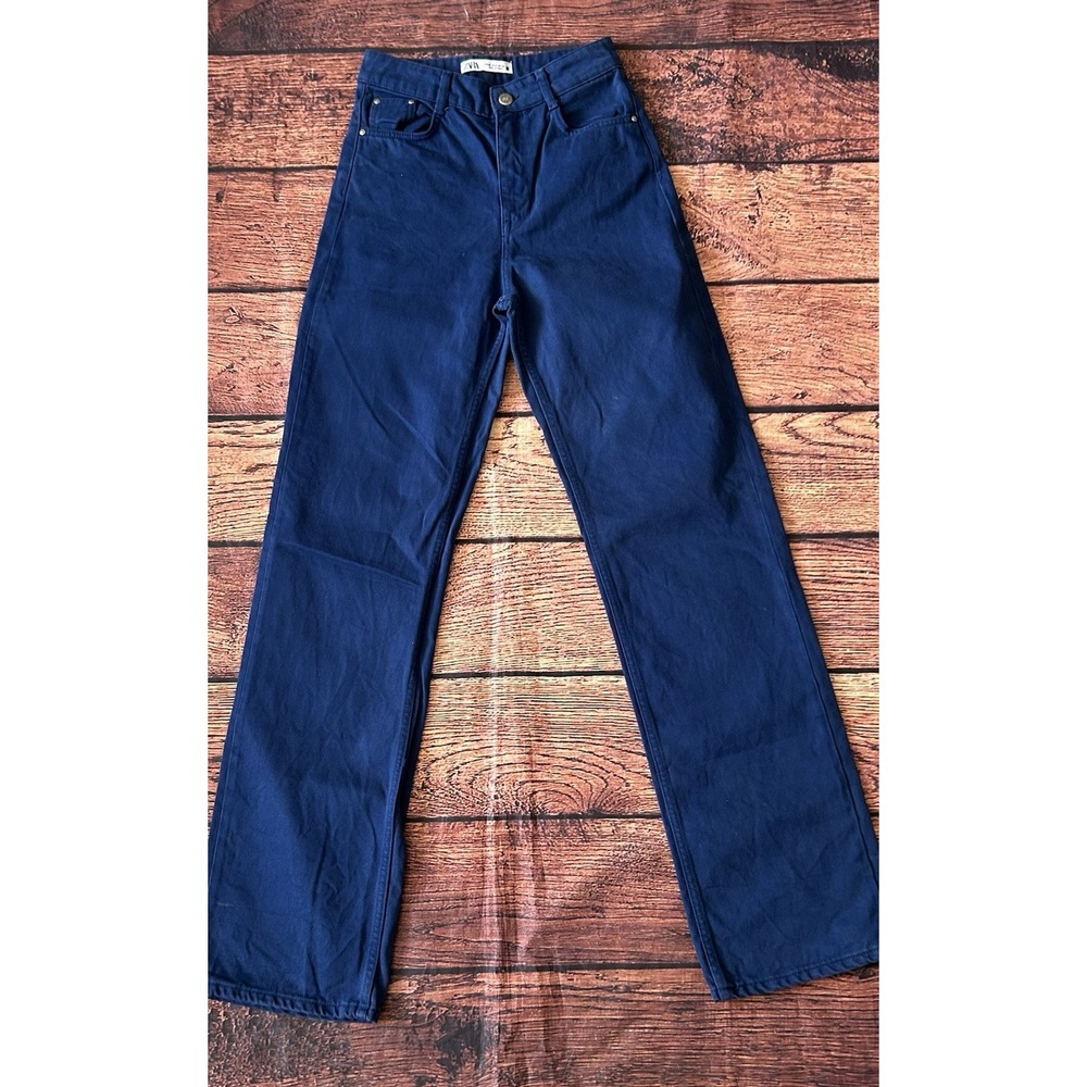 Zara Women's Blue‎ High Rise Bootcut Jeans